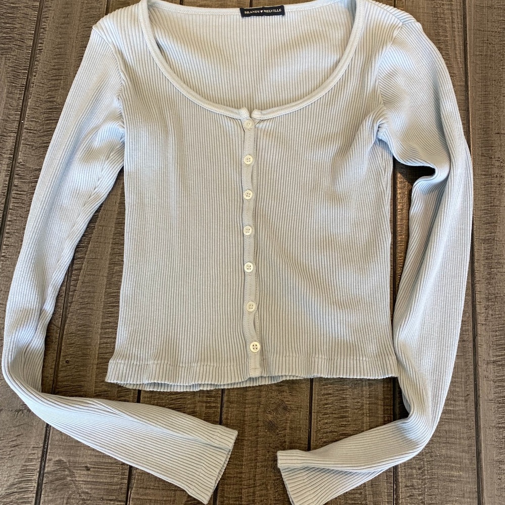 Brandy Melville Blue Zelly Top